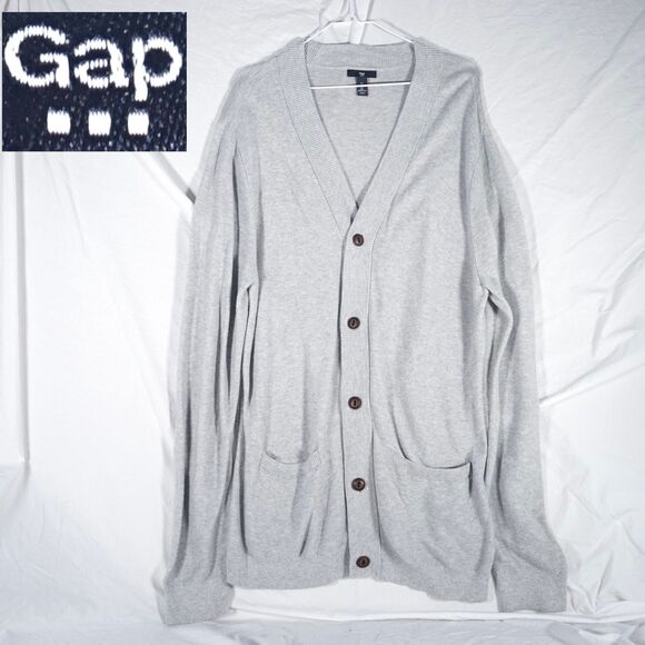 Gap Sweaters - Gap Extra Long Cardigan Grey Large 2014